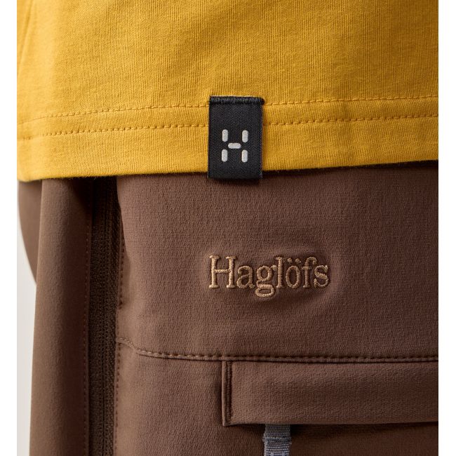 Haglöfs Outsiders Tee – Tricou din bumbac - Galben Clay Yellow