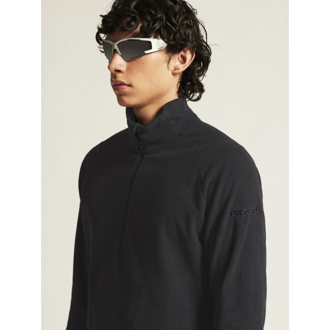 Craft Core Explore Fleece Midlayer – Bluză microfleece cu fermoar scurt - Negru