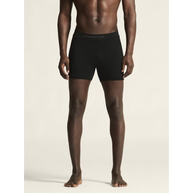 Craft Wool Seamless Boxer 3-INCH – Boxeri din lână merinos fără cusături - Negru