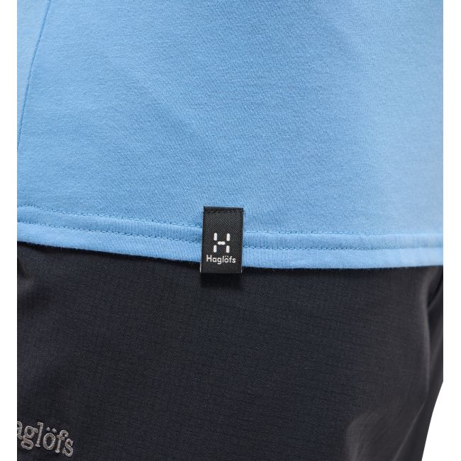 Haglöfs Outsiders Tee – Tricou din bumbac - Albastru deschis Sky Blue