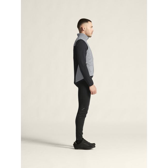 Craft ADV Essence Lumen Wind Vest – Vestă de ciclism anti-vânt reflectorizantă - Gri
