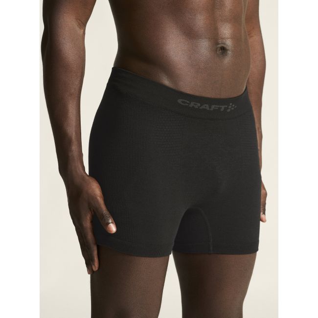 Craft Wool Seamless Boxer 3-INCH – Boxeri din lână merinos fără cusături - Negru