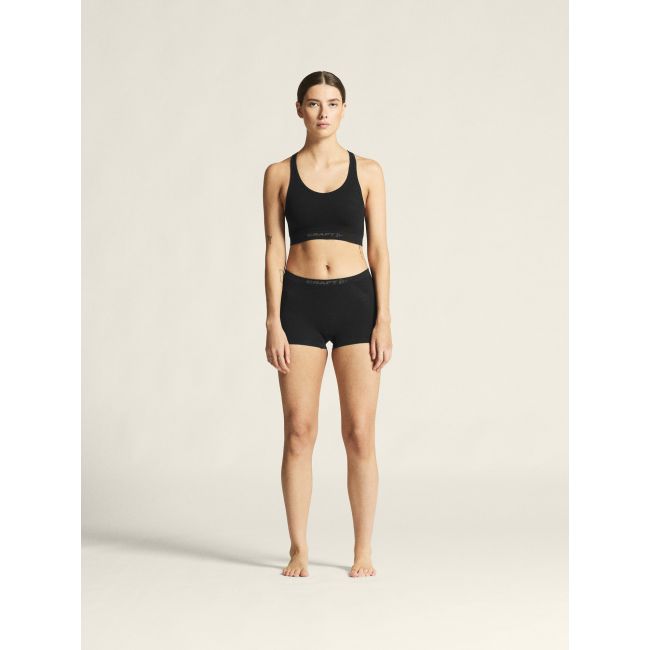 Craft Wool Seamless Bra W – Bustieră din lână merinos fără cusături - Negru