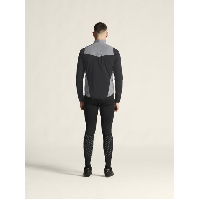 Craft ADV Essence Lumen Wind Vest – Vestă de ciclism anti-vânt reflectorizantă - Gri