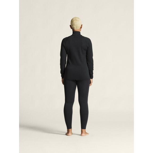 Craft Active Comfort LS HZ 2 W – Bluză strat de bază cu fermoar scurt - Negru