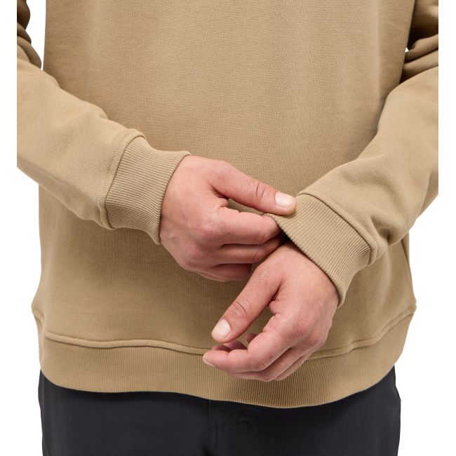 Haglöfs Crewneck – Bluză din bumbac organic - Maro Oak Brown