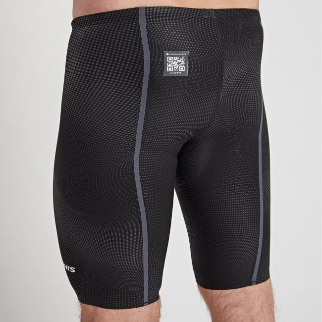 Finis - costum concurs inot barbati - HydroX Jammer - Negru / gri