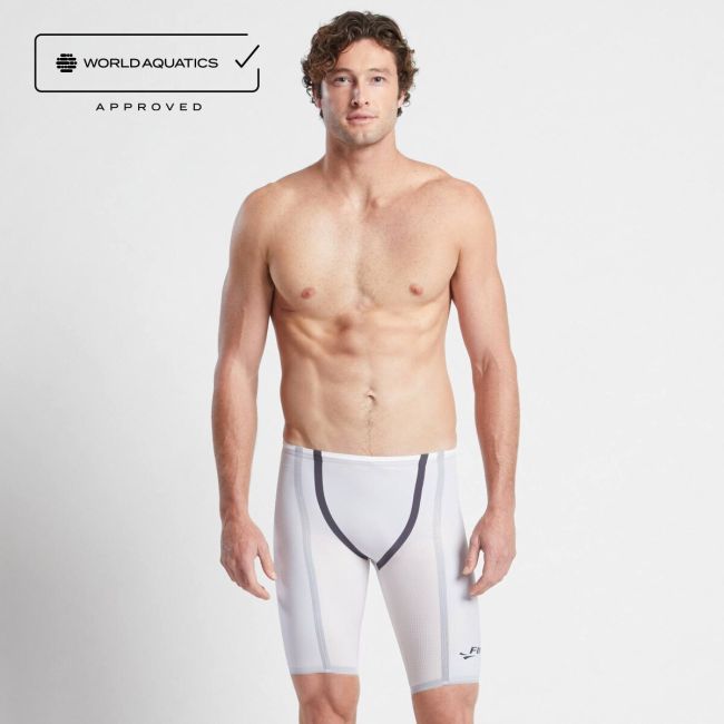 Finis - costum concurs inot barbati - HydroX Jammer - Alb