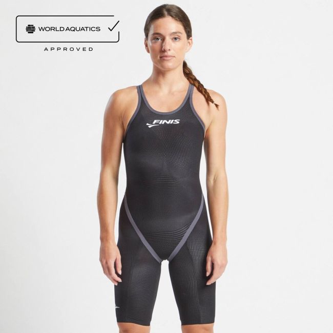 Finis - costum concurs inot dama - HydroX Closedback - spate inchis - Negru