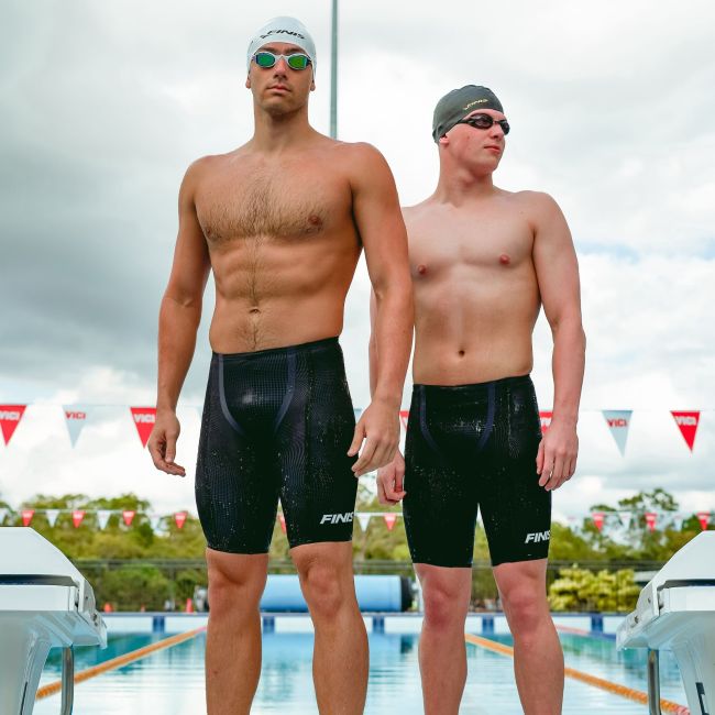 Finis - costum concurs inot barbati - HydroX Jammer - Negru