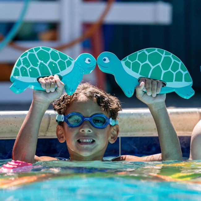 Finis - plutitoare invatat inot copii - Floatie Friends - pereche pentru maini - Țestoasă