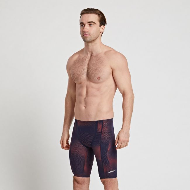 Finis - costum concurs inot barbati - HydroX Jammer - Bleumarin / roșu