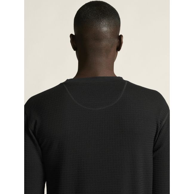 Craft Layers Wool Waffle Rn – Bluză din lână cu textură waffle - Negru