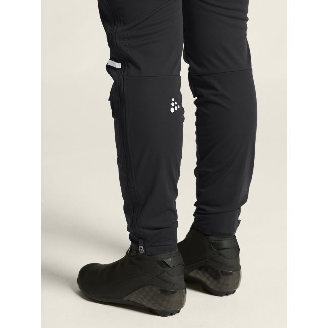 Craft PRO Nordic Race FZ Pants W – Pantaloni de concurs schi fond cu fermoar întreg - Negru