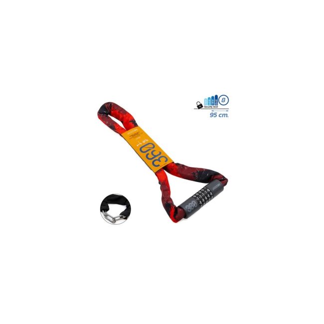 Antifurt eWheel EWLK022 cu cifru, rosu
