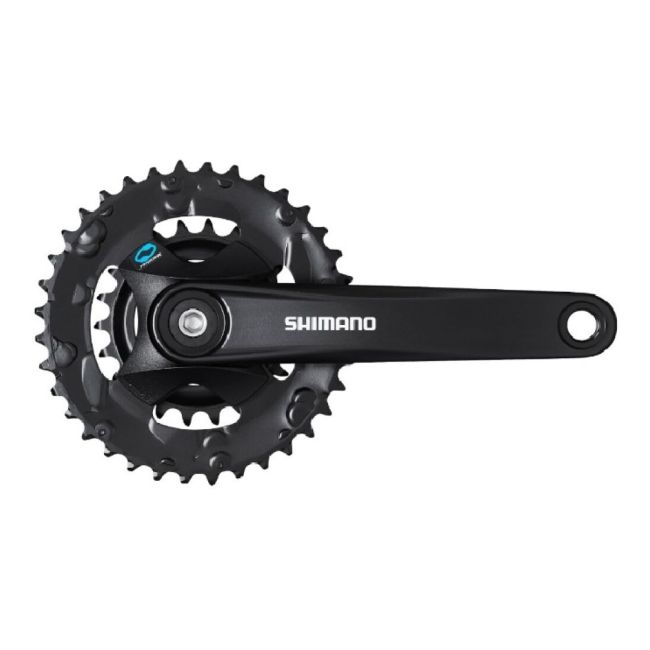 Placa pedalier Shimano FC-M315-2, 7/8v, 170mm, 36-22T, fara protectie lant, negru (AFCM3152C62XL)