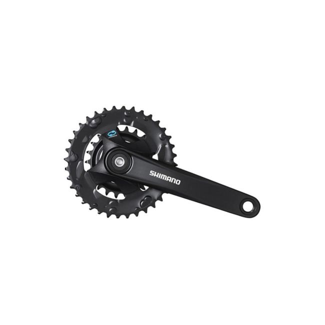 Placa pedalier Shimano FC-M315-2, 7/8v, 175mm, 36-22T, fara protectie lant, negru (AFCM3152E62XL)
