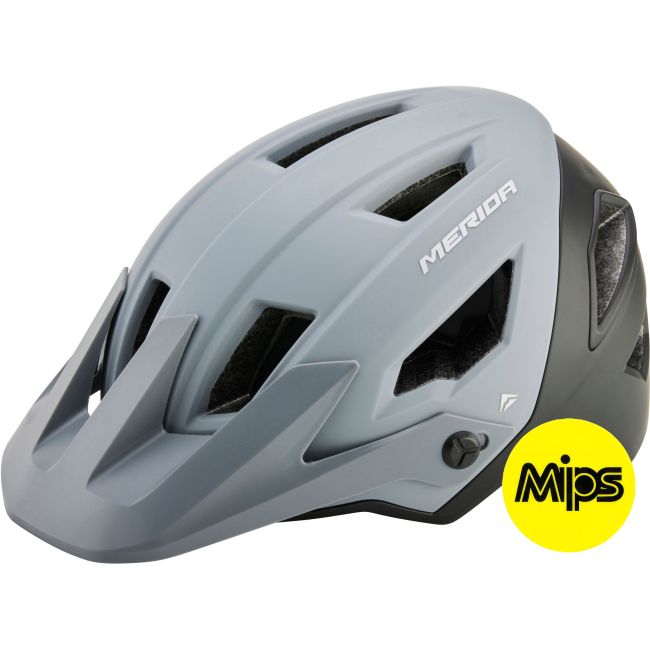 Cască Merida Trailbanger 54-58 cm MIPS Gri Mat/Negru Mat 15 Fante