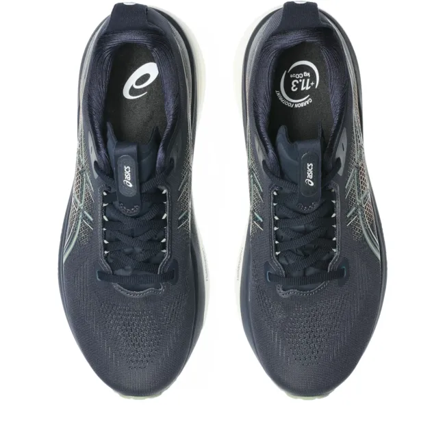 Pantofi alergare stabilitate ASICS GEL-Kayano 33 - bleumarin Midnight | Khaki Green | susținere adaptivă