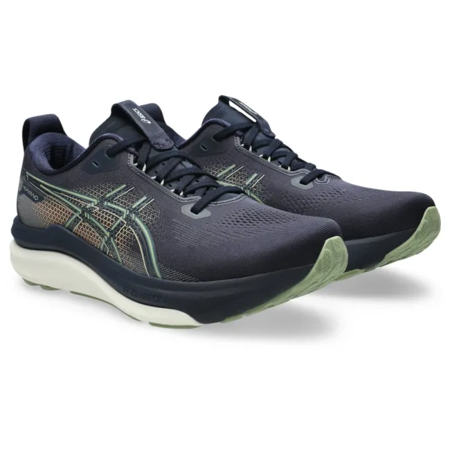 Pantofi alergare stabilitate ASICS GEL-Kayano 33 - bleumarin Midnight | Khaki Green | susținere adaptivă