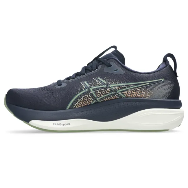 Pantofi alergare stabilitate ASICS GEL-Kayano 33 - bleumarin Midnight | Khaki Green | susținere adaptivă