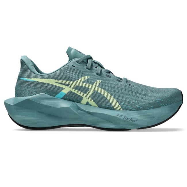 Pantofi alergare ASICS Novablast 6 - turcoaz Foggy Teal | Yellow | retur de energie