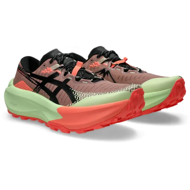 Pantofi alergare trail ASICS Trabuco Max 5 - roșu Umeboshi | Black | amortizare maximă