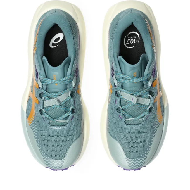 Pantofi alergare trail ASICS Trabuco Max 5 - turcoaz Foggy Teal | Radiant Amethyst | amortizare maximă