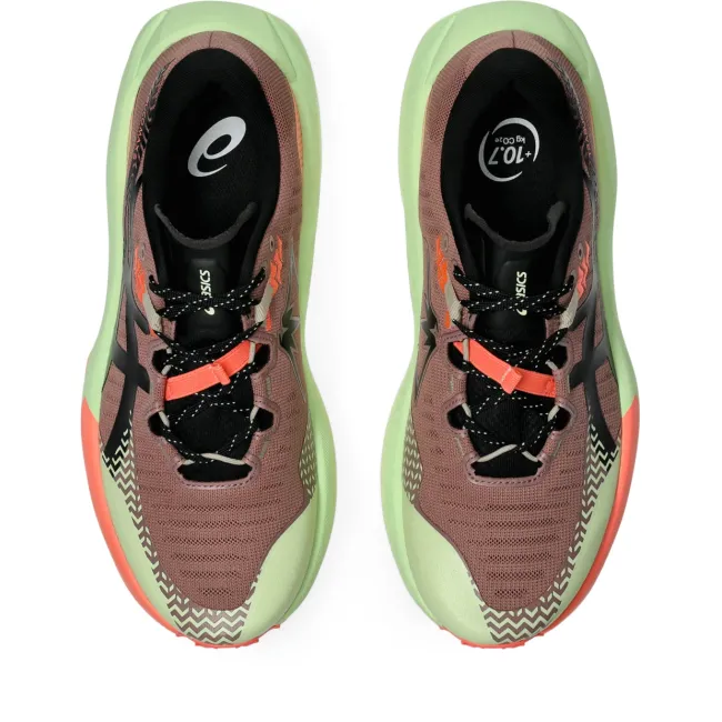 Pantofi alergare trail ASICS Trabuco Max 5 - roșu Umeboshi | Black | amortizare maximă