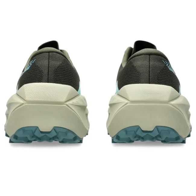 Pantofi alergare trail ASICS Trabuco Max 5 - kaki Vintage Khaki | Foggy Teal | amortizare maximă
