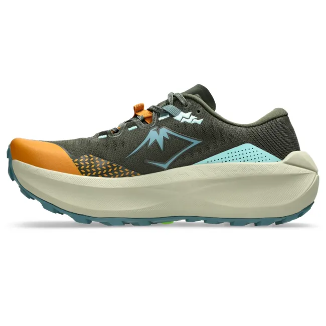 Pantofi alergare trail ASICS Trabuco Max 5 - kaki Vintage Khaki | Foggy Teal | amortizare maximă