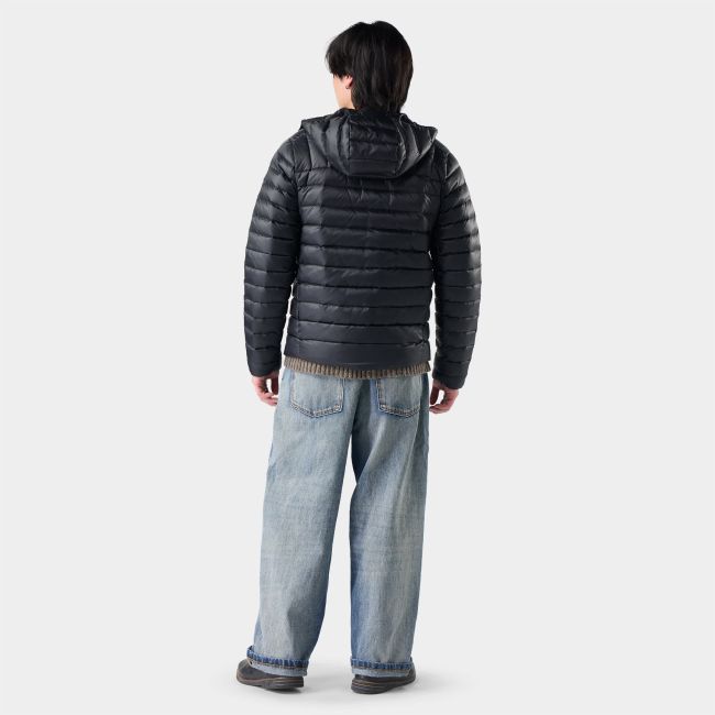 Geacă Smartwool Winterloft Hooded - negru | puf reciclat & Merino