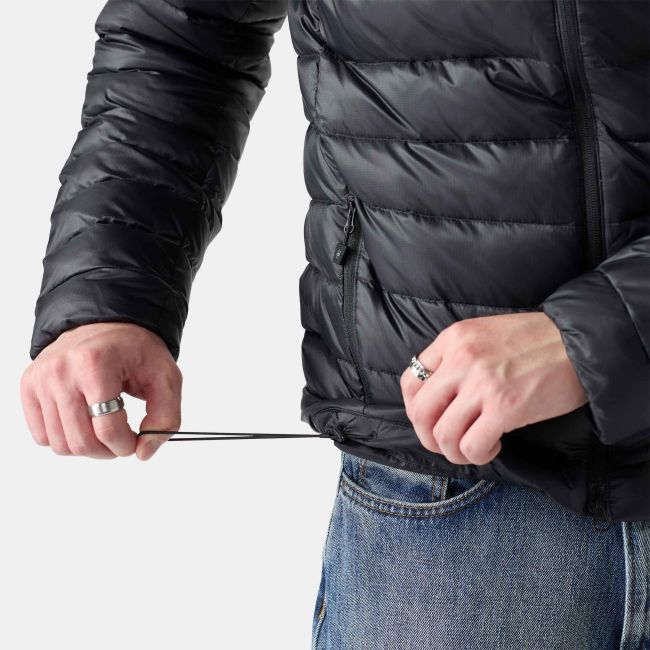 Geacă Smartwool Winterloft Hooded - negru | puf reciclat & Merino