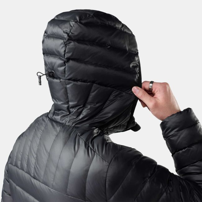 Geacă Smartwool Winterloft Hooded - negru | puf reciclat & Merino