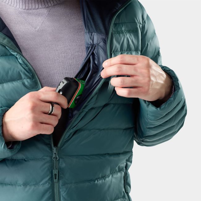 Geacă Smartwool Winterloft Hooded - turcoaz Dusty Teal | Merino