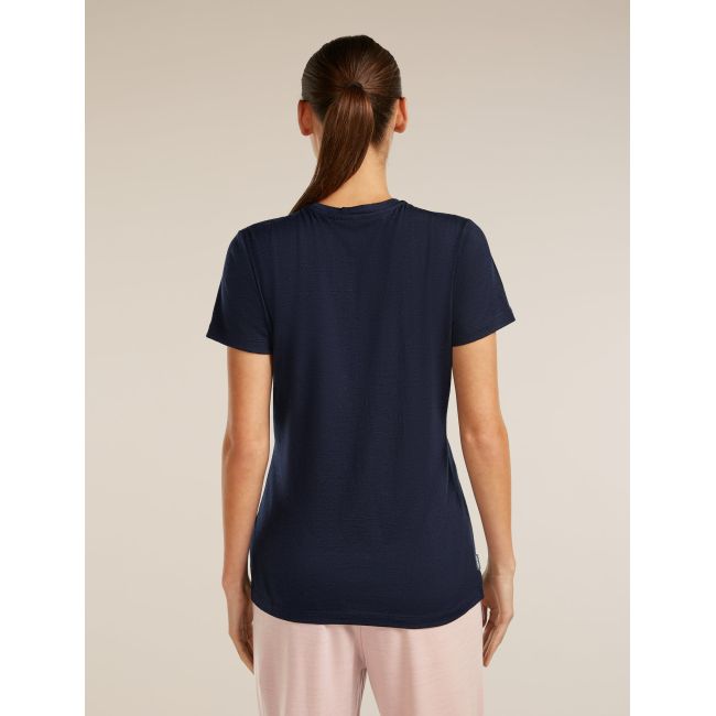 Tricou Merino Icebreaker 150 Tech Lite - bleumarin Midnight Navy