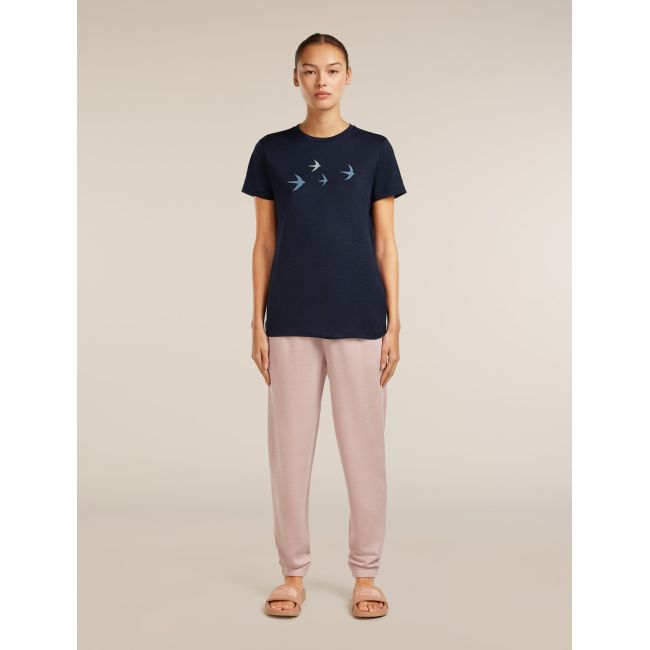 Tricou Merino Icebreaker 150 Tech Lite - bleumarin Midnight Navy