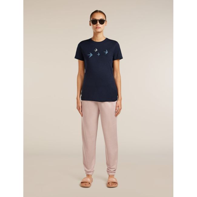 Tricou Merino Icebreaker 150 Tech Lite - bleumarin Midnight Navy