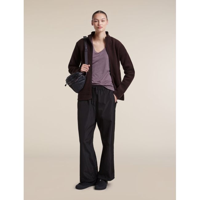 Tricou Merino Icebreaker 150 Tech Lite V Neck - gri Grey Plum