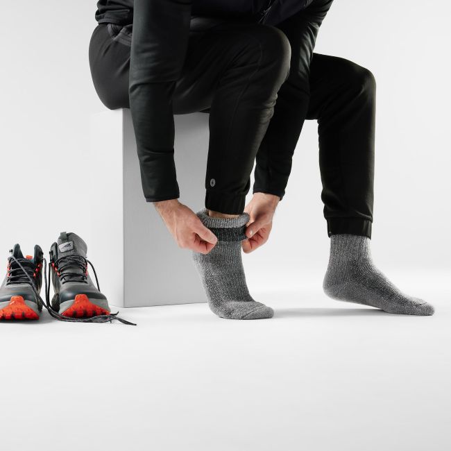 Șosete Merino hiking Smartwool Hike Classic - negru | Crew | Full Cushion
