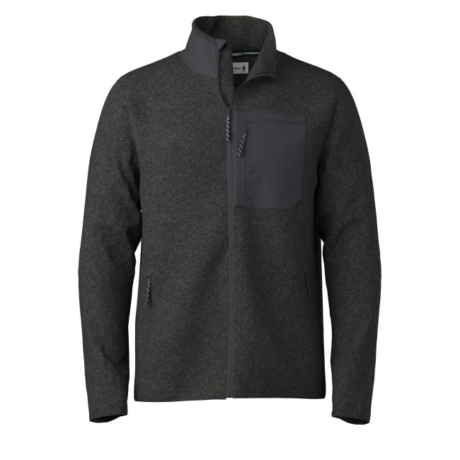 Jachetă fleece Smartwool Second Cut - gri Charcoal | fit regular