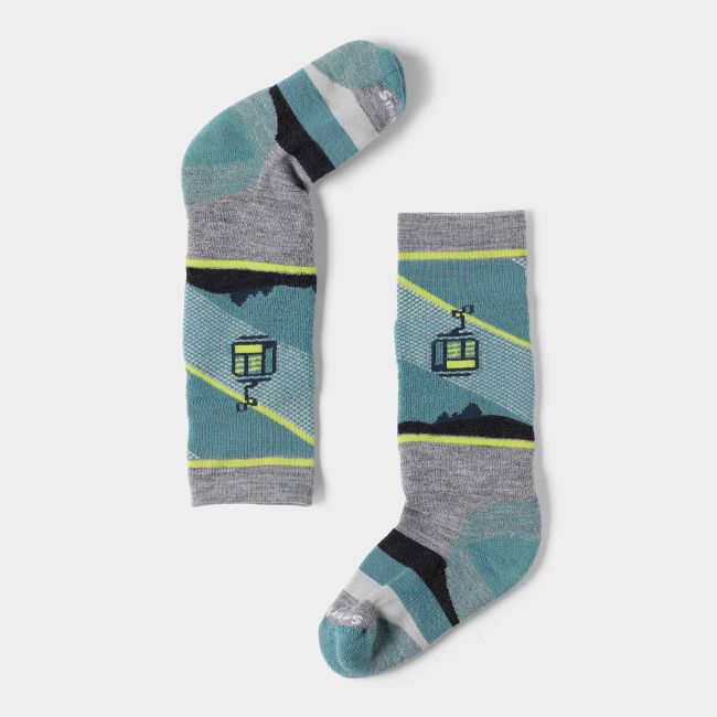 Șosete Merino schi Smartwool Gondola Games - gri Light Gray | Over-the-Calf | Full Cushion