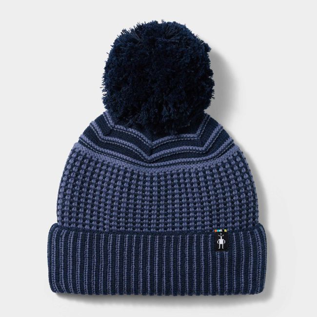 Căciulă Merino Smartwool Summit Knit Pom Beanie - bleumarin Deep Navy