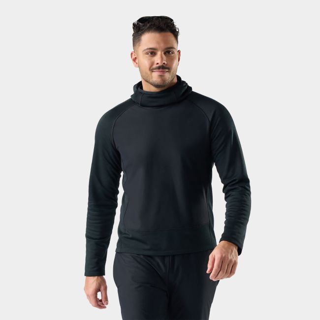 Hanorac Merino Smartwool Active Fleece Wind Hoodie - bleumarin Nightfall/Deep Navy
