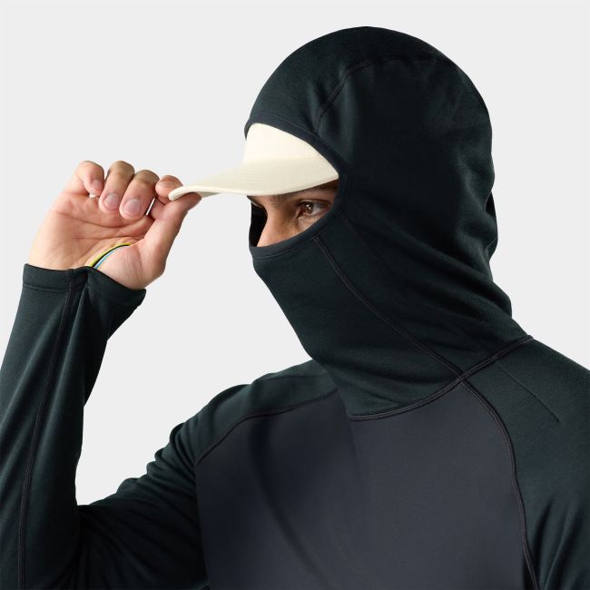 Hanorac Merino Smartwool Active Fleece Wind Hoodie - bleumarin Nightfall/Deep Navy