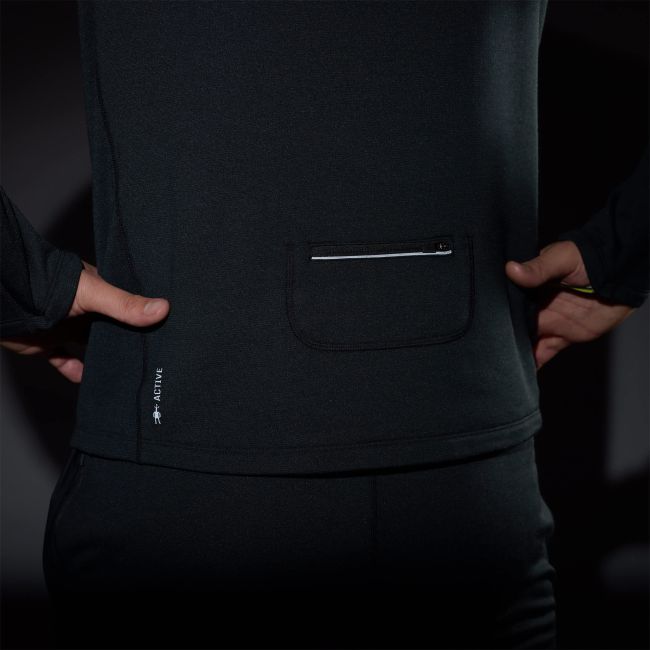 Hanorac Merino Smartwool Active Fleece Wind Hoodie - bleumarin Nightfall/Deep Navy