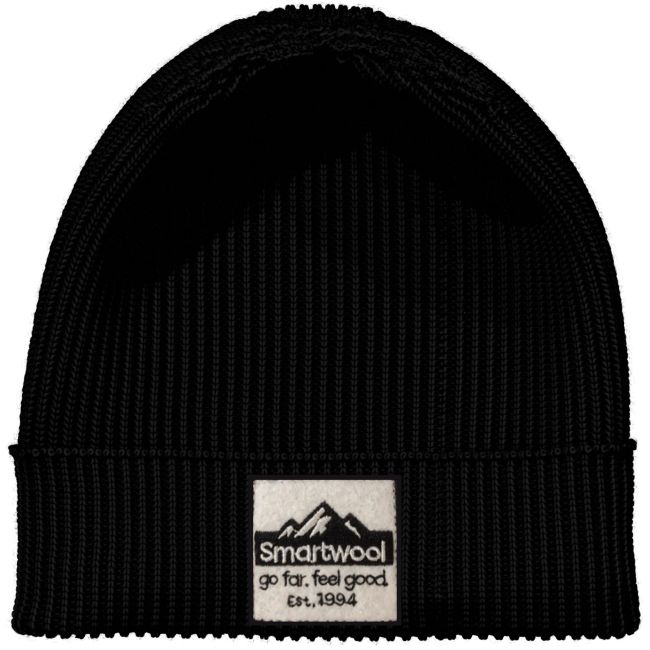 Căciulă Merino Smartwool Patch Beanie - negru | dublu strat