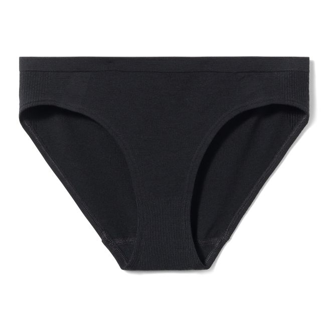 Chilot Merino Smartwool Intraknit Bikini - negru, seamless