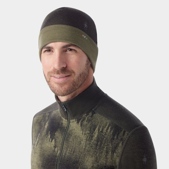 Căciulă Merino Smartwool Thermal Reversible Beanie - verde North Woods Heather