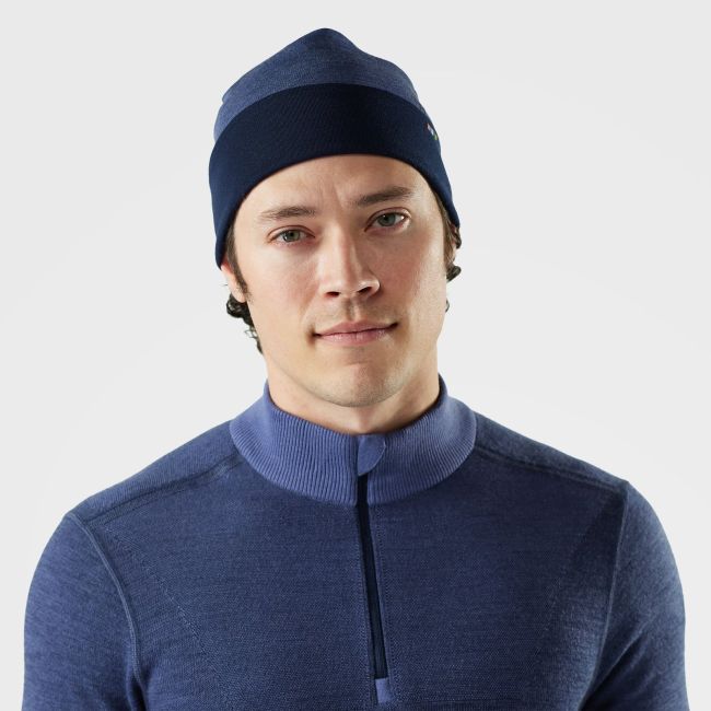 Căciulă Merino Smartwool Thermal Reversible - bleumarin Nightfall/Deep Navy